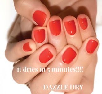 It dries in five minutes!!
